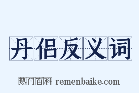 丹侣反义词是什么意思的图片